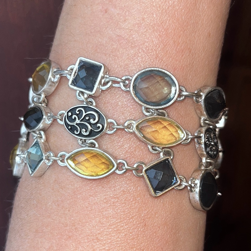 Elegant Multi-Color Gemstone bracelet